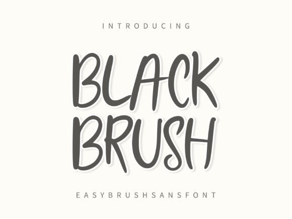 Black Brush Font: Adding Handwritten Warmth to Branding