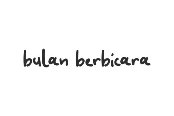 Bulan Berbicara Font for Editorial Design