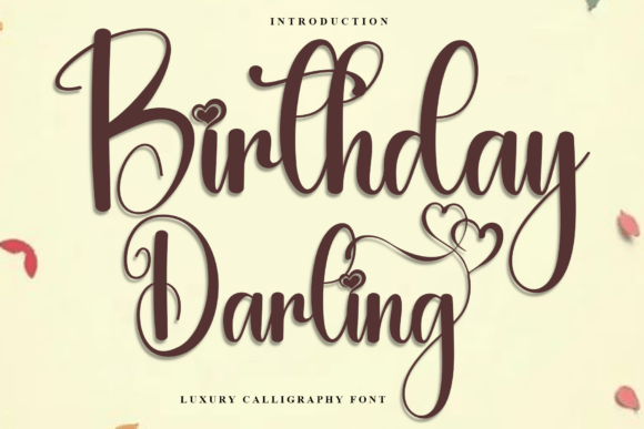 Darling Birthday Font for Festive Editorial Design