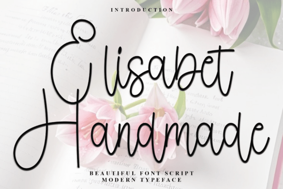 Elisabet Handmade Font: A Festive Typeface for Editorial Design