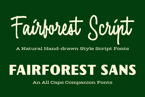 Fairforest Duo Font: Organic Charm for Handmade Labels
