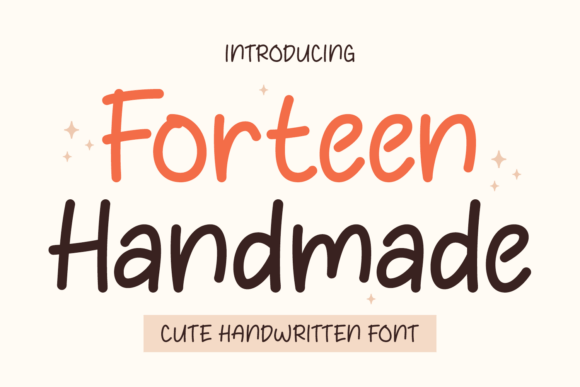 Forteen Handmade Font: Joyful Type for Makers