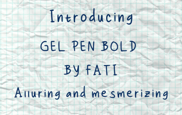 Gel Pen Bold Font: A Modern Script for Editorial Design