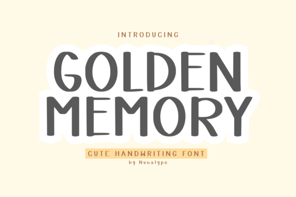 Golden Memory Font: A Designer’s Branding Test