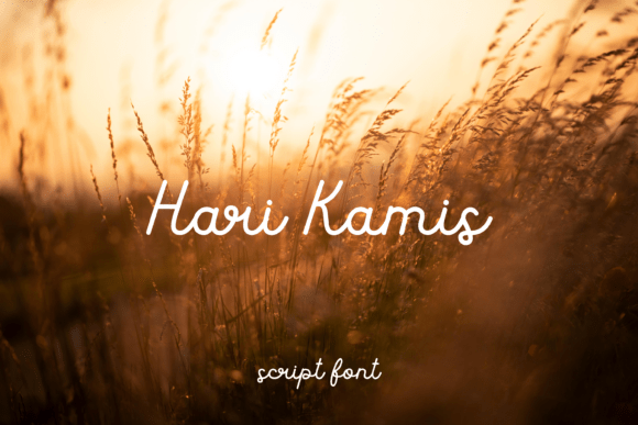 Hari Kamis Font: A Relaxed Script for Editorial Design