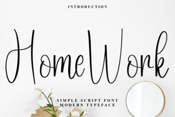 Home Work Font: Festive Typography for Editorial Design