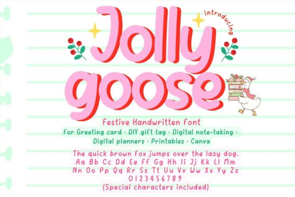 Jolly Goose Font: Playful Holiday Typography for Crafters