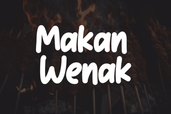Makan Wenak Font: A Modern Typeface for Elegant Branding