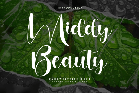 Middy Beauty Font: A Handwritten Typeface for Makers