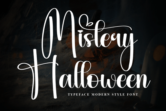 Mistery Halloween Font: Elegant Script for Digital Campaigns