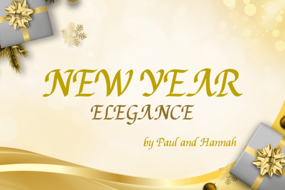New Year Elegance Font: A Review for Editorial Design