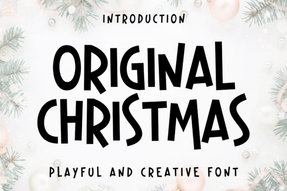 Original Christmas Font for Editorial Design