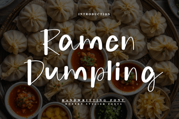 Ramen Dumpling Font: A Gentle Script for Editorial Design