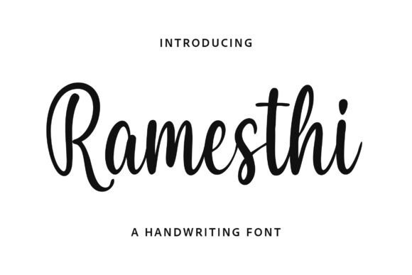 Ramesthi Font: Elegant Handwriting for Editorial Design