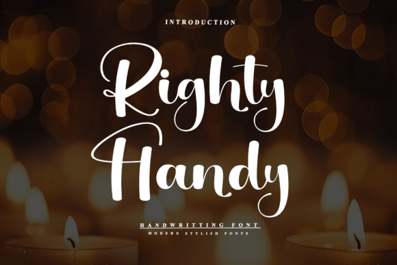Righty Handy Font: Elevating Web Design with Modern Script