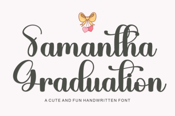 Samantha Graduation Font: Warm Branding for Small Business