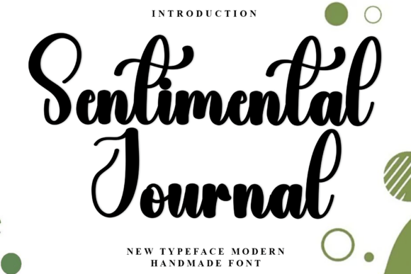 Sentimental Journal Font: Festive Charm for Makers