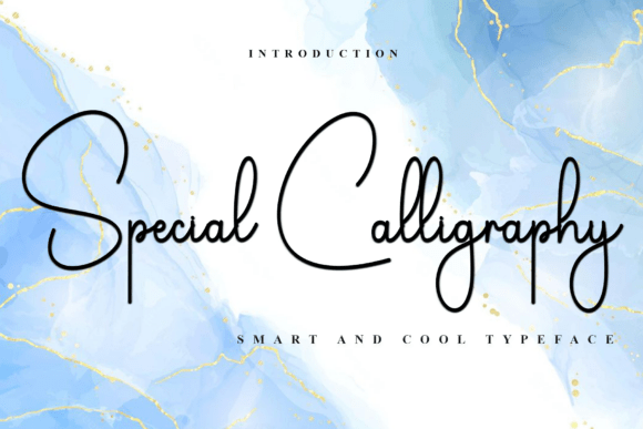 Special Calligraphy Font for Festive Editorial Design