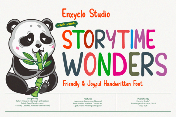 Storytime Wonders Font for Editorial Design