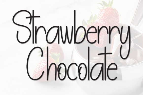 Strawberry Chocolate Font for Editorial Design