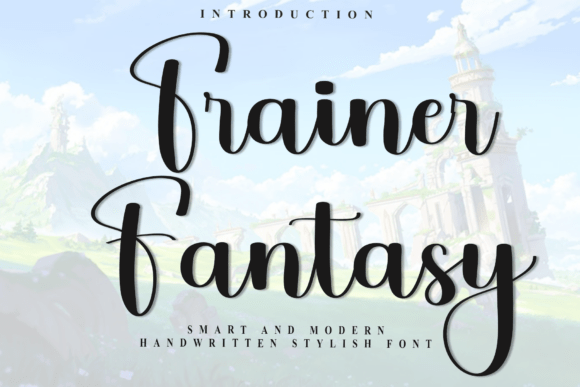 Trainer Fantasy Font: Festive Typography for Makers