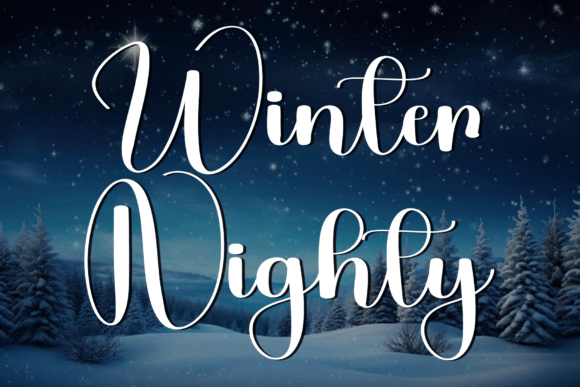 Winter Nighty Font: A Web Designer’s Holiday Layout Review